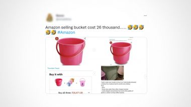 Amazon Sells Bucket for Rs 26,000 After Discount, Baffled Netizens Ask 'What Kind of Loot It Is'